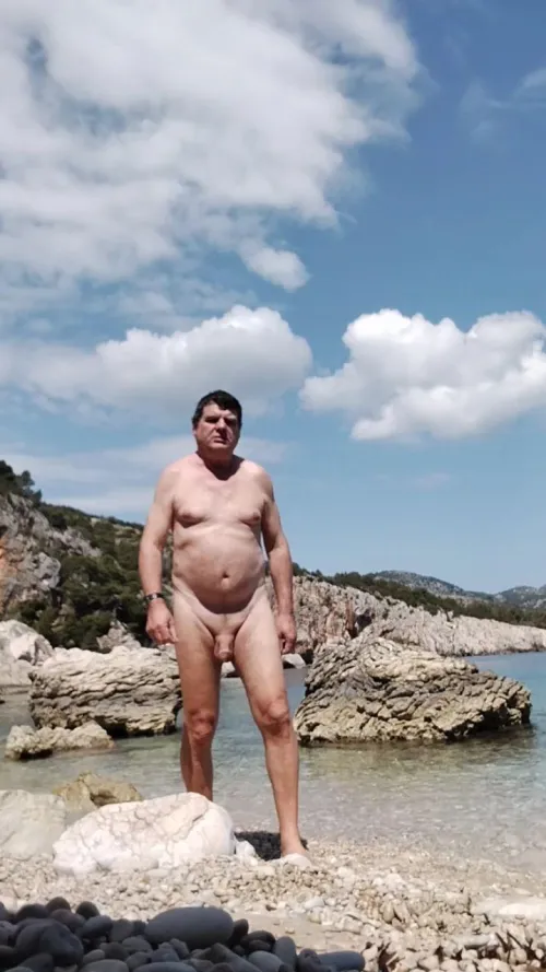 Nudist beach in Croatia