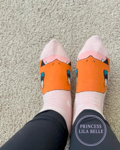 Ohh did my charmander socks distract you? 