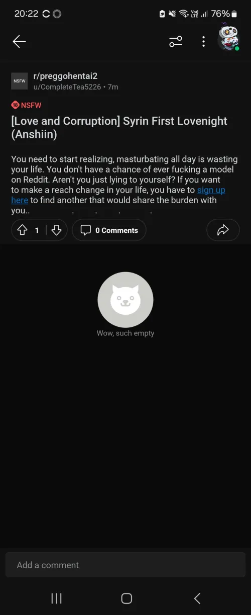 Please be on the lookout for this in other NSFW subreddits. It is a dating site that is going through reddit 