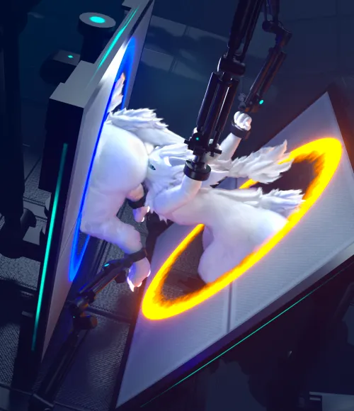 Portals -Are- Fun! The experiment's really gone off the rails in this test chamber ( Miffed_off )