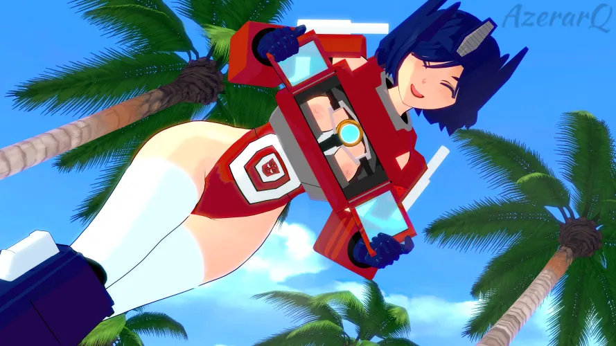 POV: You ask Optimus if you can see the Matrix. (Optimus Gijinka by: me)