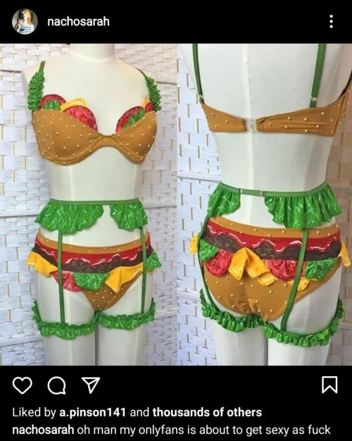 Sarah did say she bought some 'costumes' recently