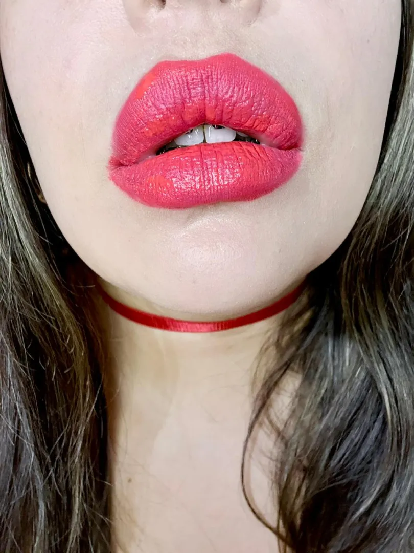 seductive red lips
