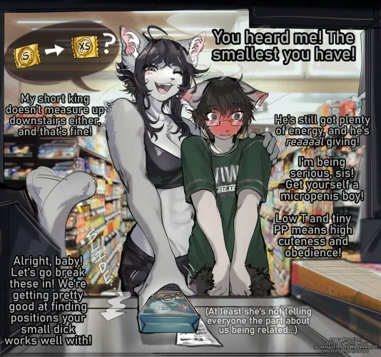 SMALLER, dammit! [f4m] [furry] [small penis appreciation]