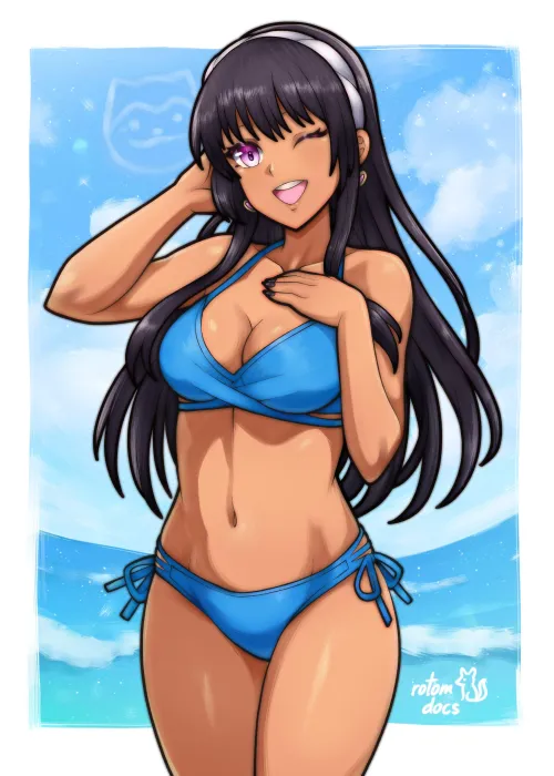 Swimsuit Kyanna! — Art by @RotomDocs