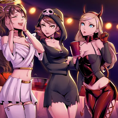 The Lovers Arcana at the end of the Halloween Party