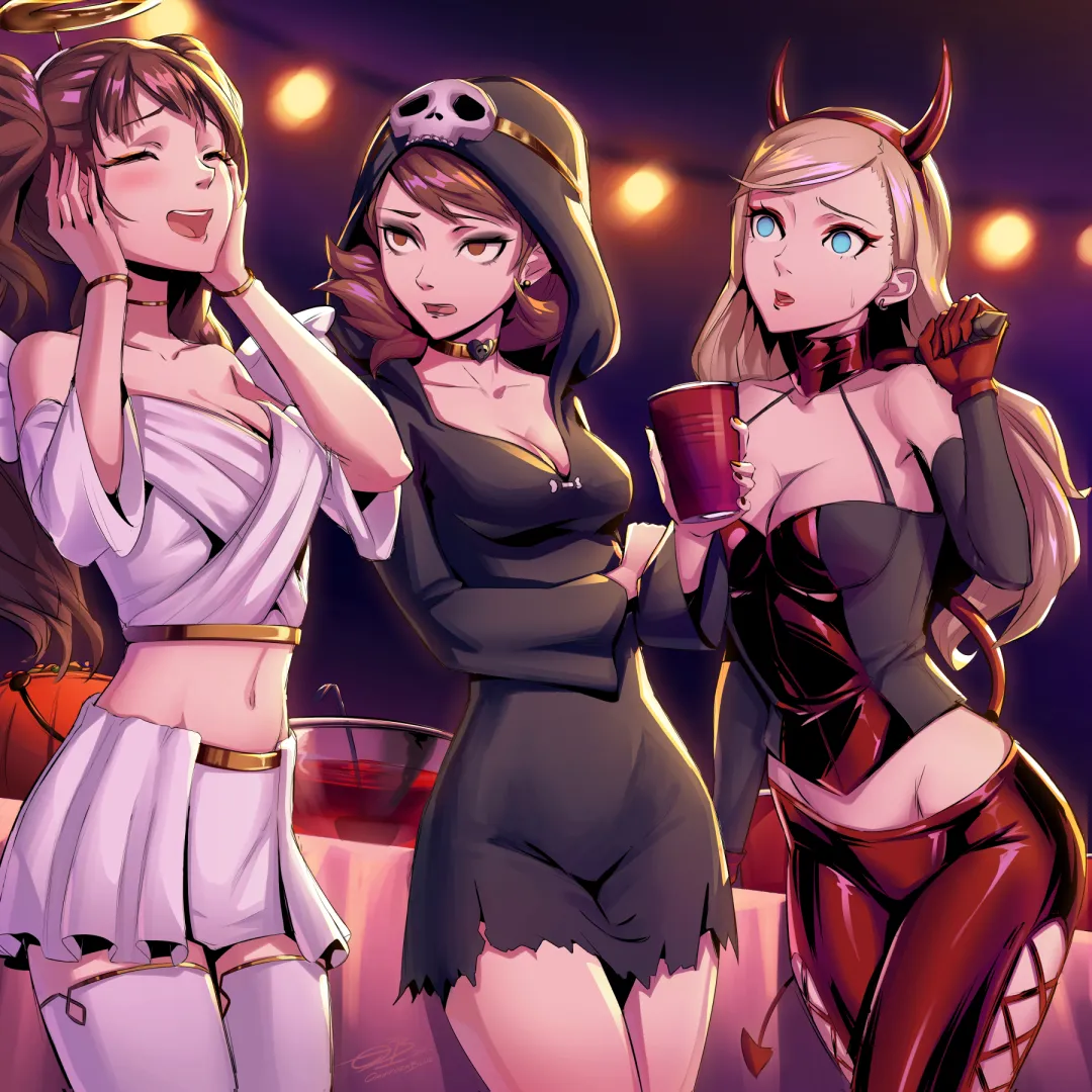 The Lovers Arcana at the end of the Halloween Party