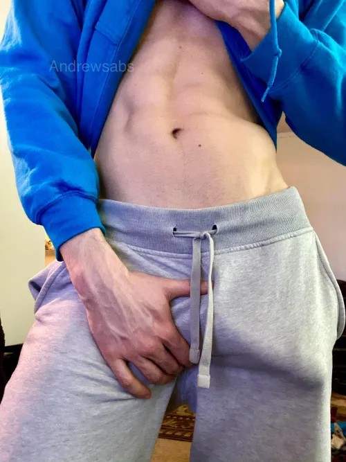 The sweats don’t hide anything