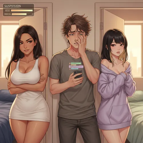 Thin Walls and Thinner Excuses - You're secretly sleeping with both your housemates who swore off men