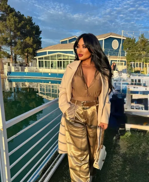 Walking casually on the street