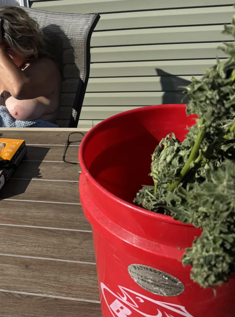 Wife's boobs and buds!!