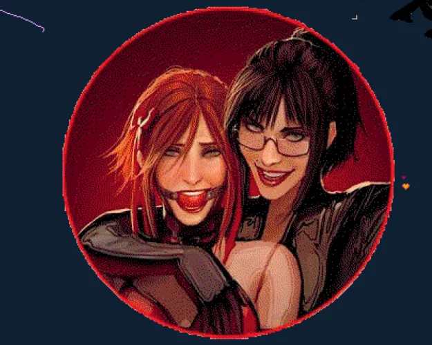 Yet ANOTHER Wplace drawing of my two favorite girls completed.