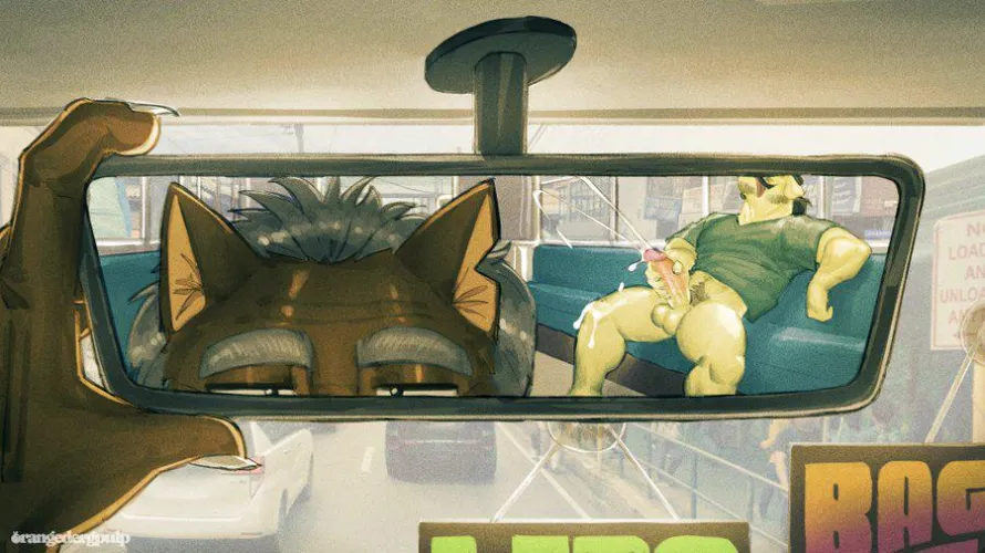 alone in the jeep rn, might as well take the chance  (artist: orangedergpulp)