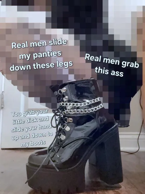 aren’t you looking to please a real woman who will remind you of your place.. never where a real man belongs 