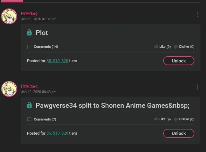 Does anyone have subscribestar updates? For some reason he posted it only on ss...