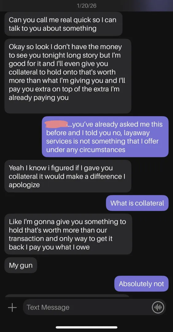 My regulars really don’t respect me lol