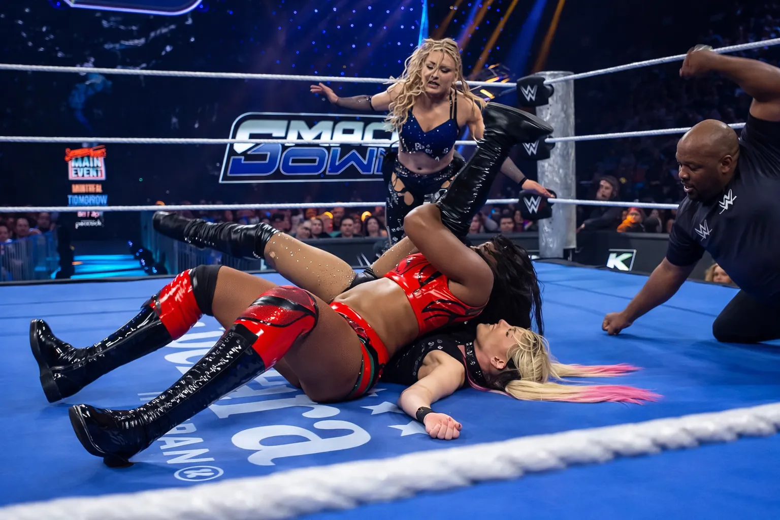 Once again, Lash Legend pinned Alexa Bliss