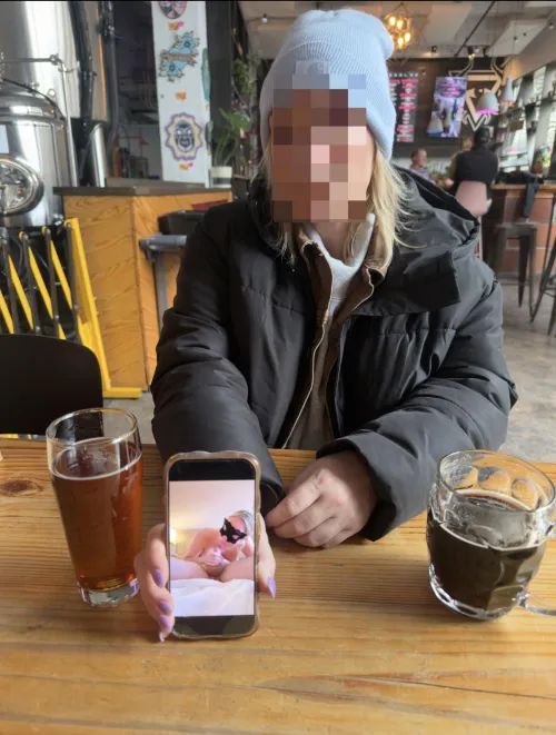 Reliving the night before over a pint