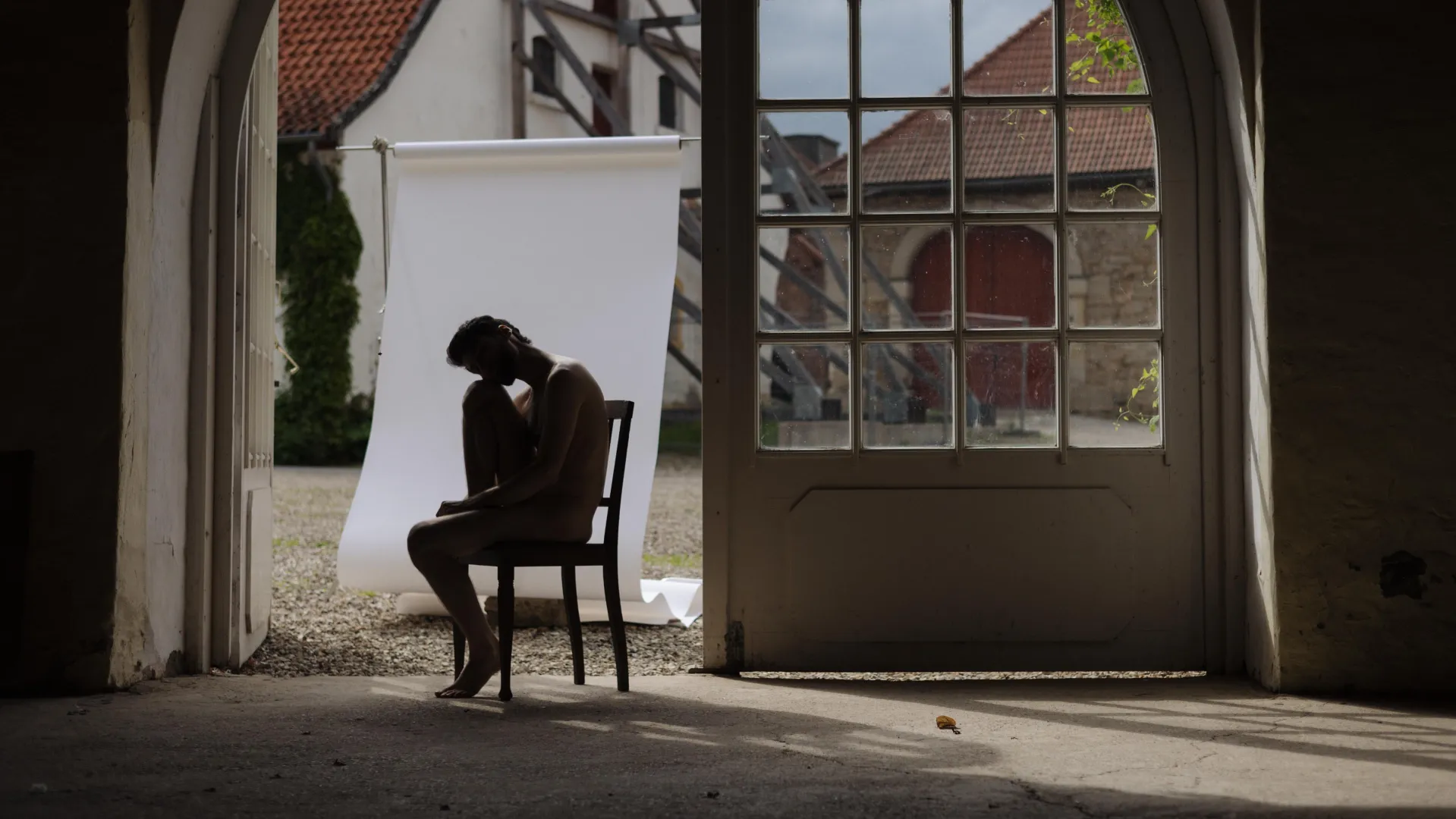 Stepping from the canvas