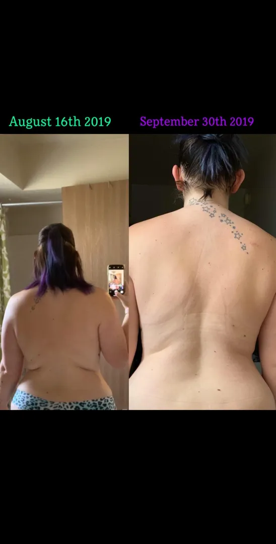 Still one of my FAVORITE moments when I realized Keto was working for me♥️ Goodbye Back Boobies SW 210 CW 160 GW 135-140