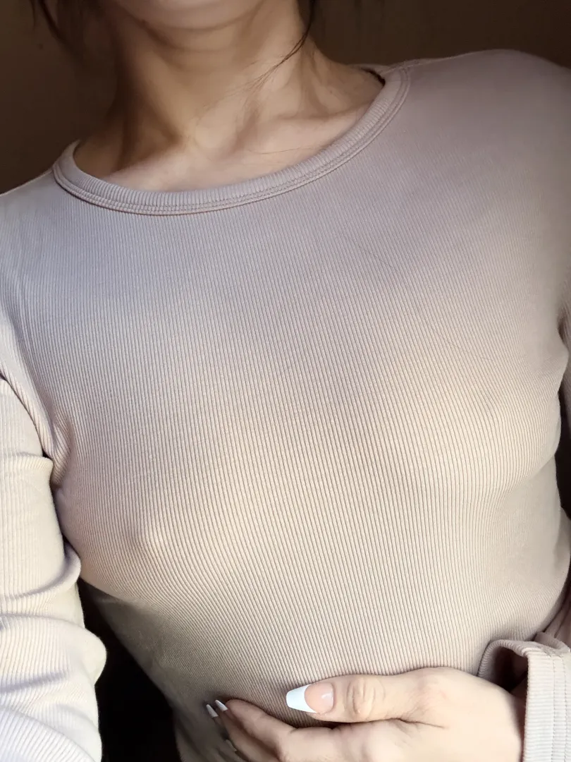 The frigid temps create a natural tease