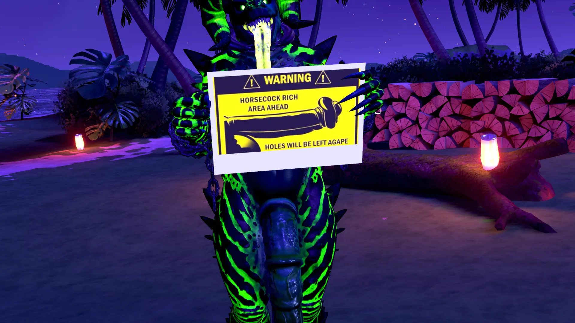 Well the sign says it all. You've been warned.