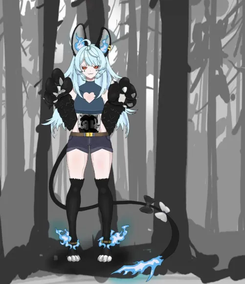 A lady of ink (art by me)