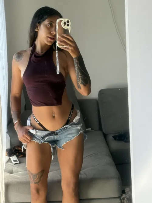 Black panties make my outfit look better