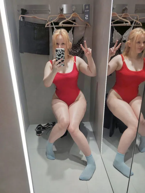 found a little fire in the changing room