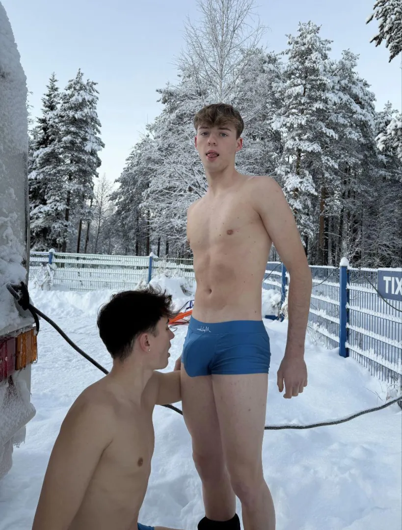 Having the best time in the snow