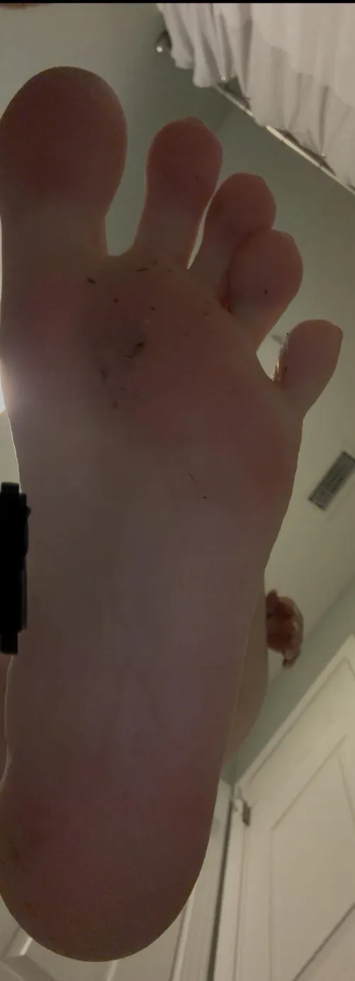 if you beg enough maybe i’ll let you lick my dirty feet clean 