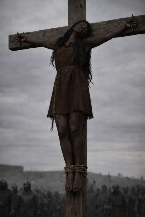 Lady crucified for stealing