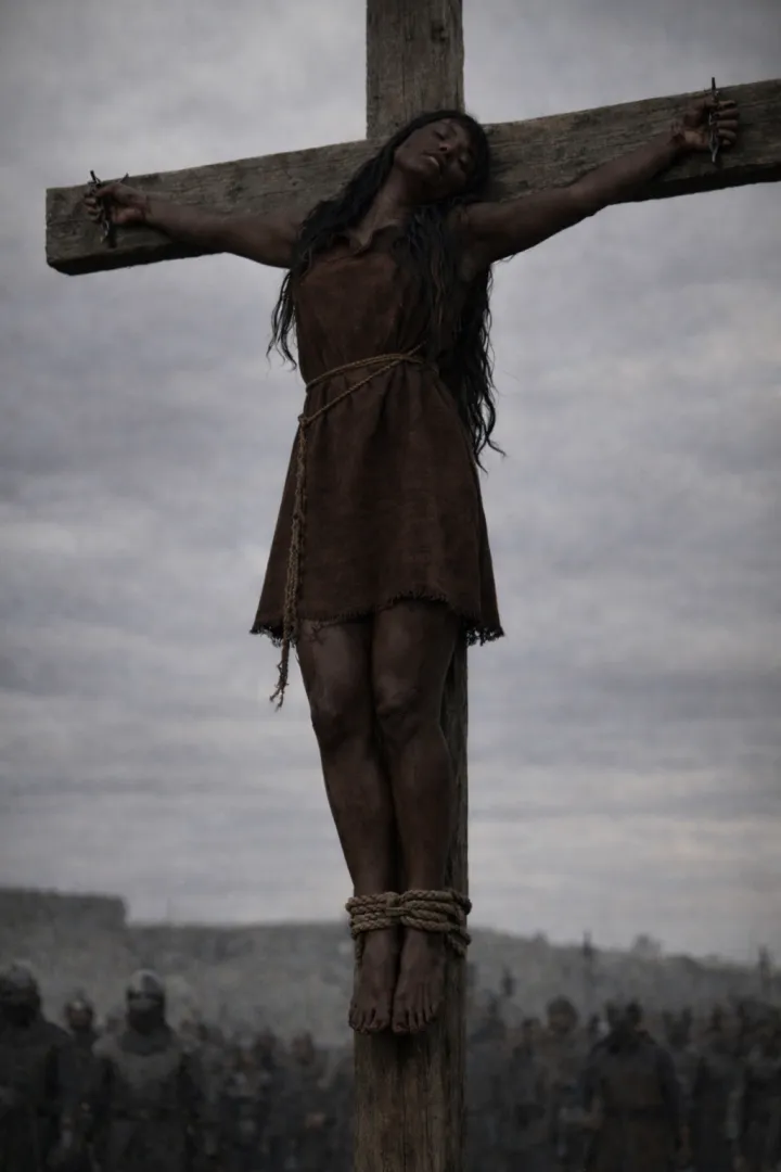 Lady crucified for stealing
