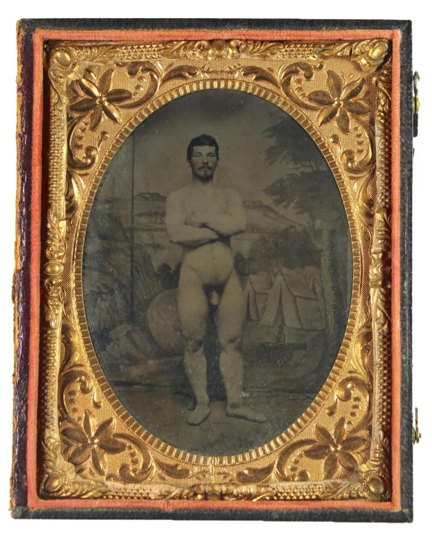 Last month, Fleischer’s Auctions sold this tintype of a nude Civil War soldier for $49,000, nearly 60k with the buyer’s fees.