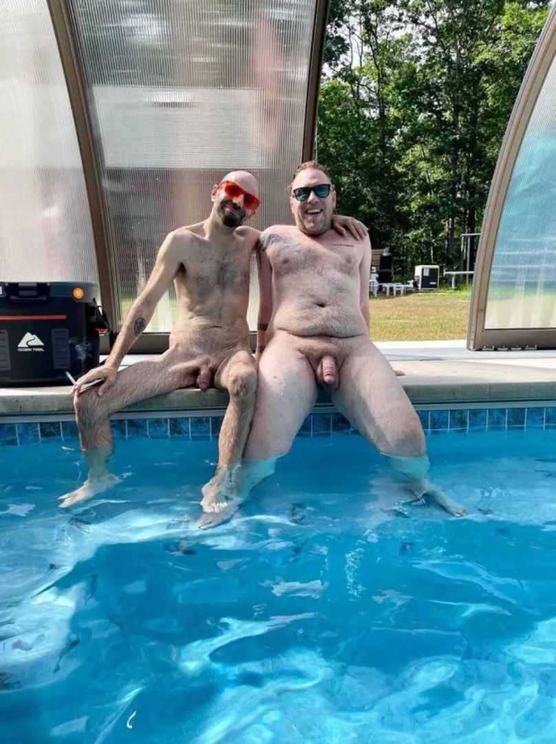 Longing for those Nude summer days at the pool.