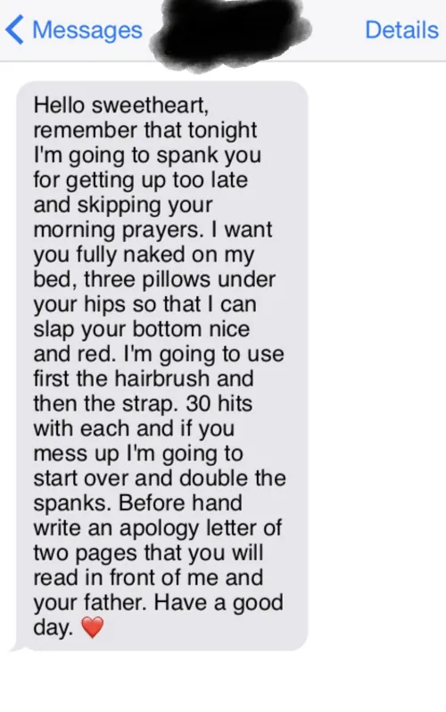 My stepmother just sent me this