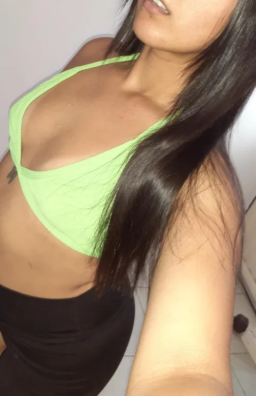 my straight, dark hair