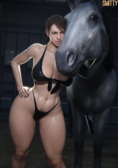 Quiet is ready to celebrate the year of the horse (Smitty)