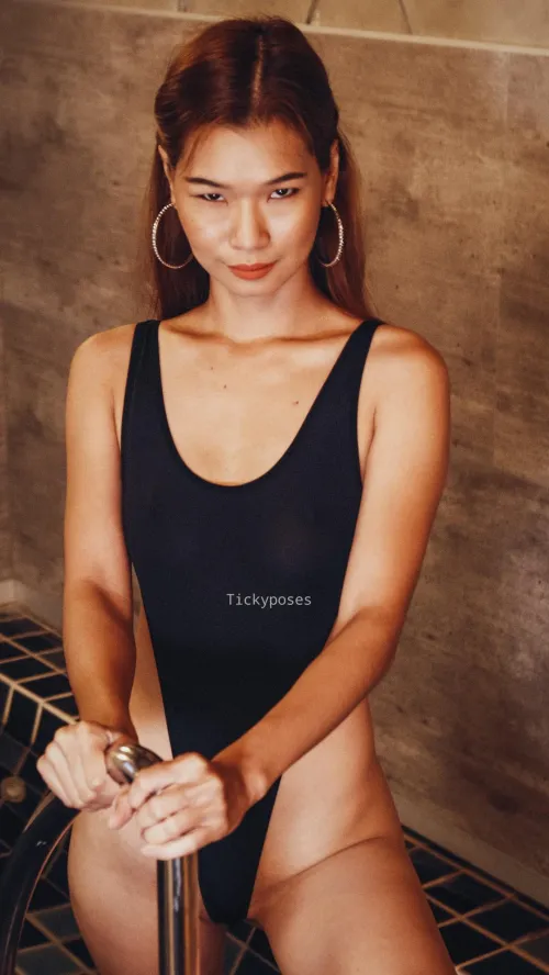 Quiet moment in black