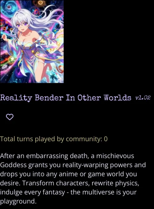Reality Bender In Other Worlds (InfiniteWorlds)