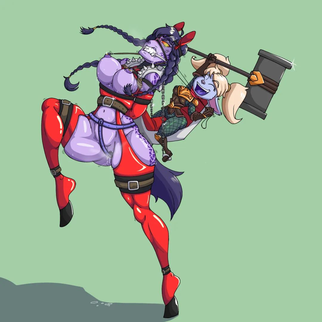 She's a stubborn mare, but I know how to control her