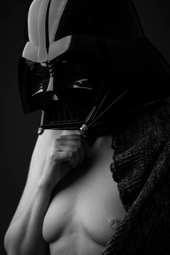 The mask doesn't hide insecurity, it just offers a different perspective