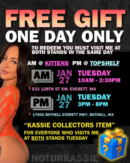 TUESDAY ONLY! @noturkassie