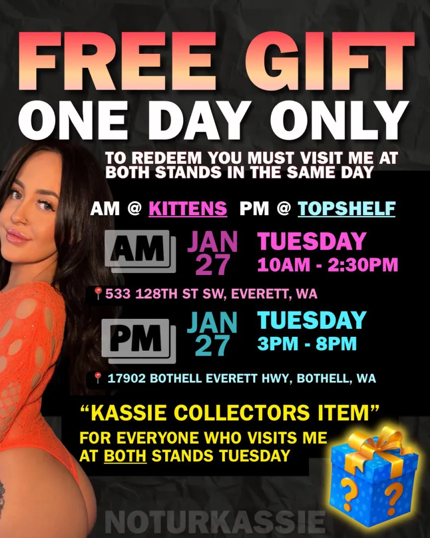 TUESDAY ONLY! @noturkassie