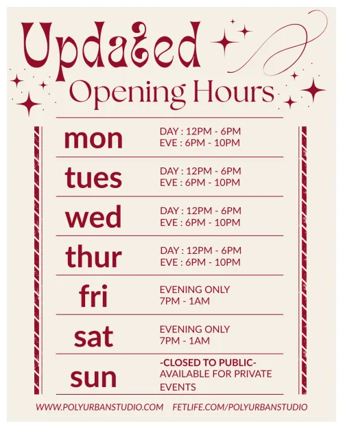 ‼️UPDATED HOURS - PLEASE READ‼️