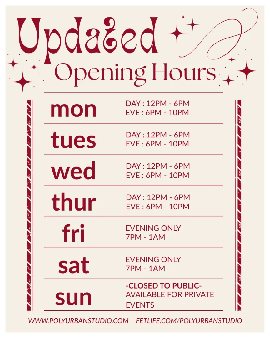 ‼️UPDATED HOURS - PLEASE READ‼️