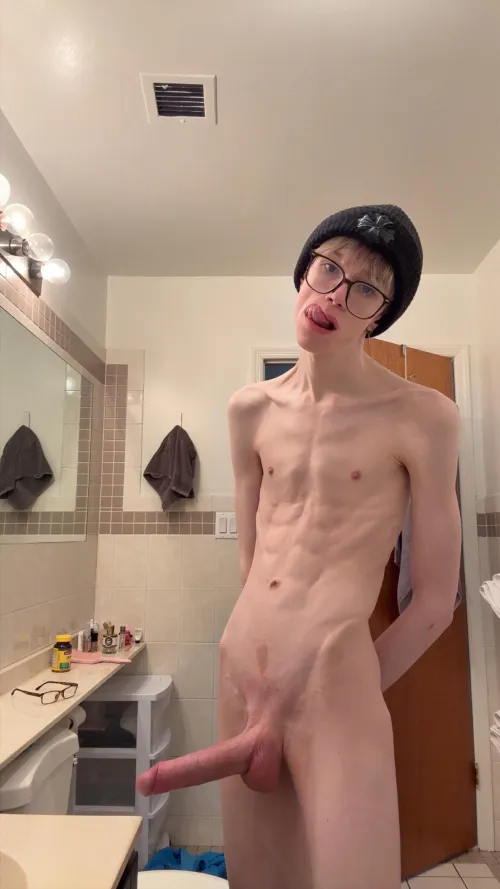 Would your run your tongue down my abs all the way down to my thick dick? ;)