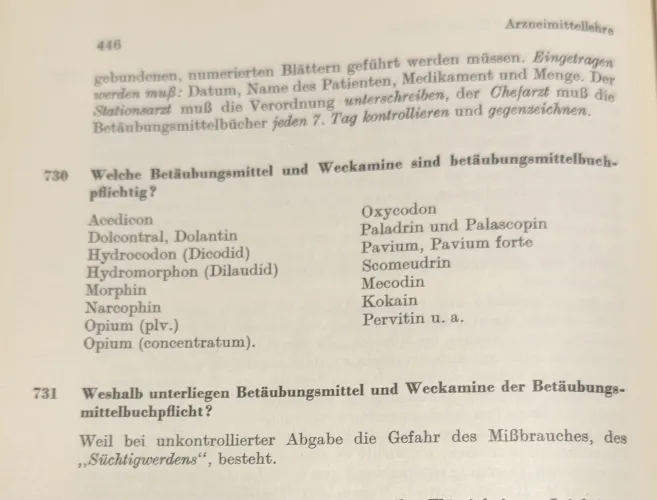 1966 - Betäubungsmittel & Weckamine