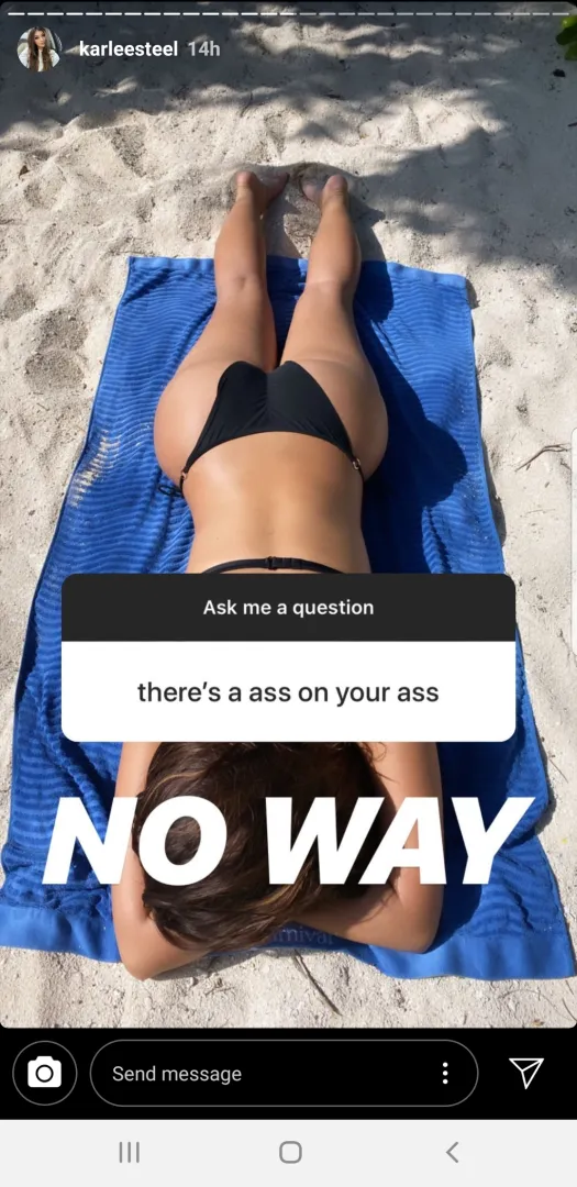 Ass on the beach insta