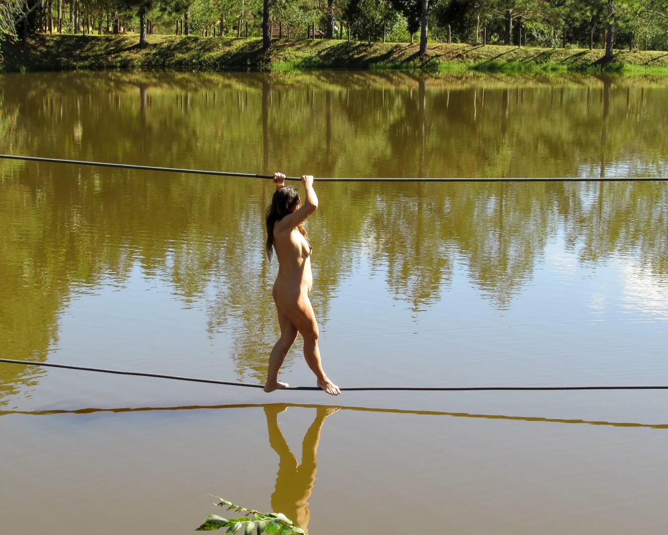 Challenging my limits (and gravity) in the wild. ✨